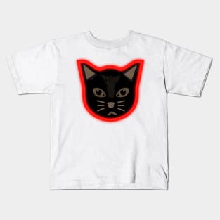 neon cat Kids T-Shirt